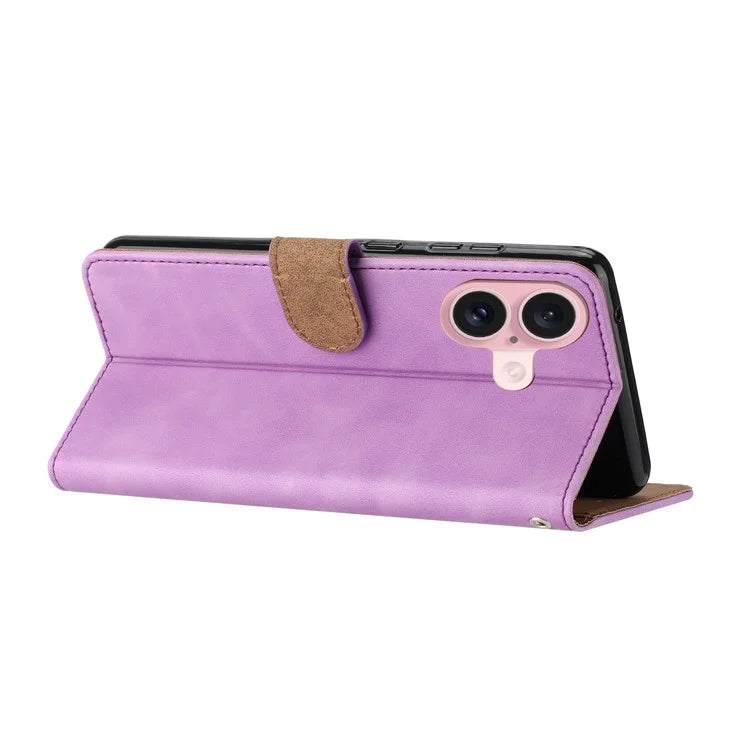 For iPhone 16 Plus Case Butterfly Imprinted PU Leather Stand Phone Cover