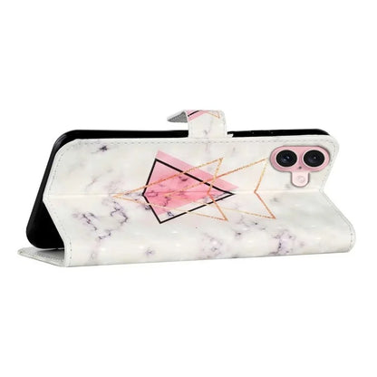 For iPhone 16 Plus Case Stand Card Holder Leather Phone Cover 3D Creative Pattern Design