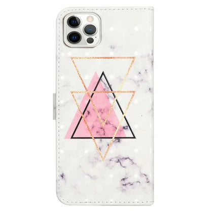 For iPhone 16 Pro Case 3D Pattern Leather Wallet Phone Cover Bookstyle Magnetic Clasp