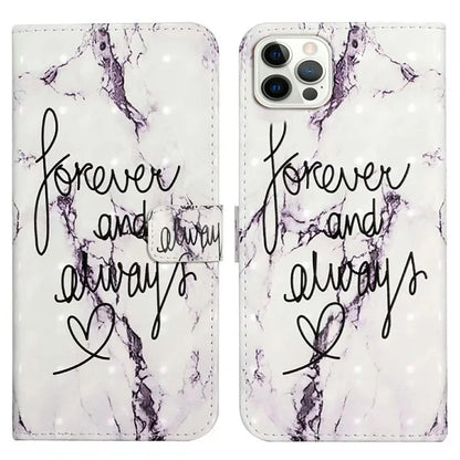 For iPhone 16 Pro Case 3D Pattern Leather Wallet Phone Cover Bookstyle Magnetic Clasp