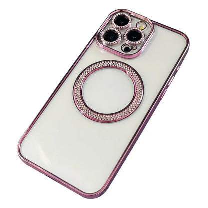 For iPhone 14 Pro Max Case Compatible with MagSafe TPU + PC Bling Clear Phone Cover