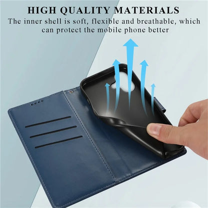DF-06 For iPhone 16 Wallet Case Line Imprint Leather Flip Phone Cover