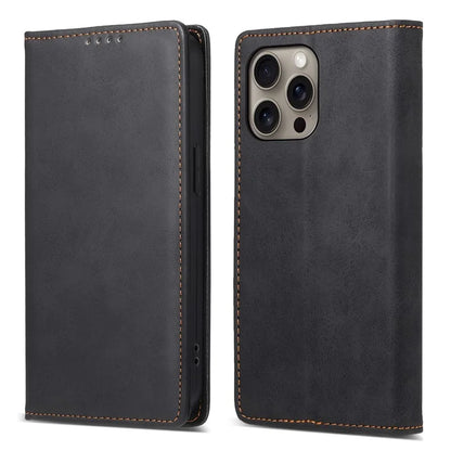 DF-05 For iPhone 16 Pro Max Case RFID Blocking PU Leather Flip Phone Cover