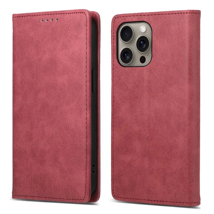 DF-05 For iPhone 16 Pro Max Case RFID Blocking PU Leather Flip Phone Cover
