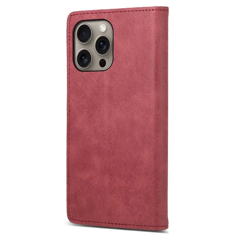 DF-05 For iPhone 16 Pro Max Case RFID Blocking PU Leather Flip Phone Cover