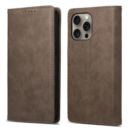 DF-05 For iPhone 16 Pro Max Case RFID Blocking PU Leather Flip Phone Cover