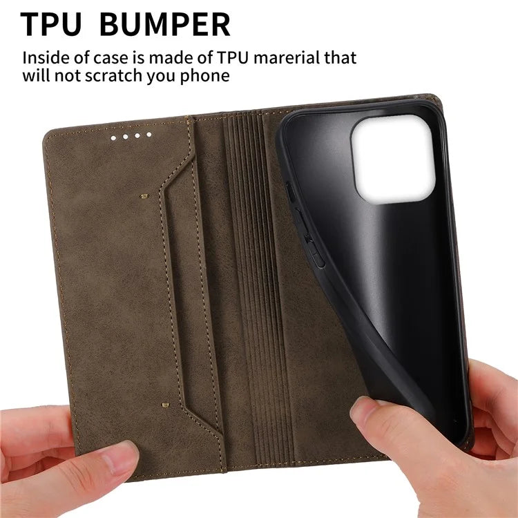 DF-05 For iPhone 16 Pro Max Case RFID Blocking PU Leather Flip Phone Cover