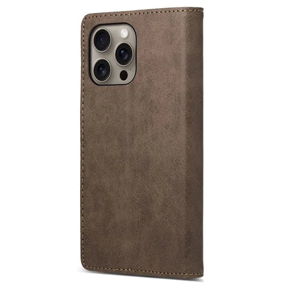 DF-05 For iPhone 16 Pro Max Case RFID Blocking PU Leather Flip Phone Cover