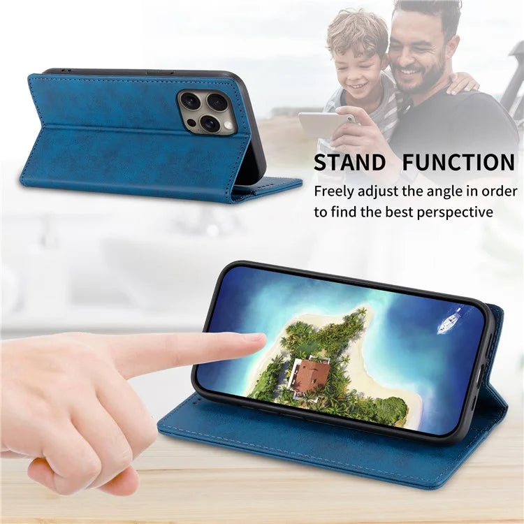 DF-05 For iPhone 16 Pro Max Case RFID Blocking PU Leather Flip Phone Cover