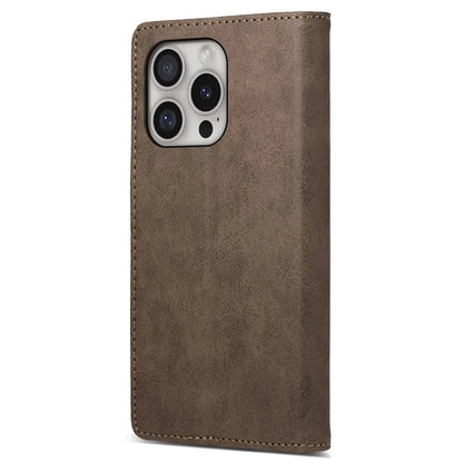 DF-05 For iPhone 16 Pro Wallet Case RFID Blocking PU Leather Phone Cover