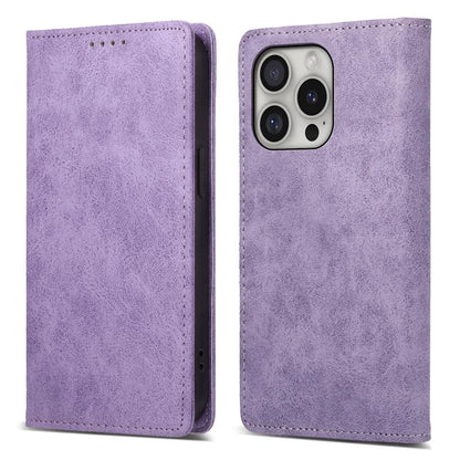 DF-05 For iPhone 16 Pro Wallet Case RFID Blocking PU Leather Phone Cover