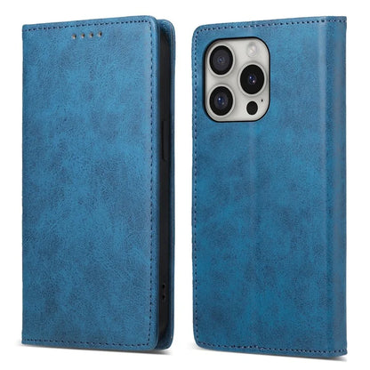 DF-05 For iPhone 16 Pro Wallet Case RFID Blocking PU Leather Phone Cover