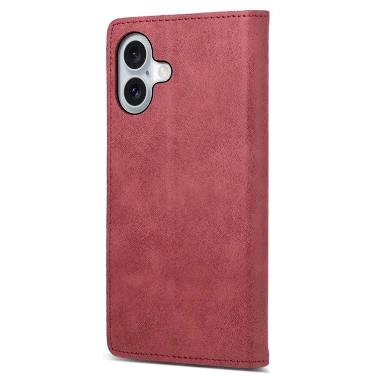 DF-05 For iPhone 16 Case PU Leather RFID Blocking Phone Cover