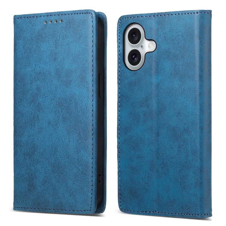 DF-05 For iPhone 16 Case PU Leather RFID Blocking Phone Cover