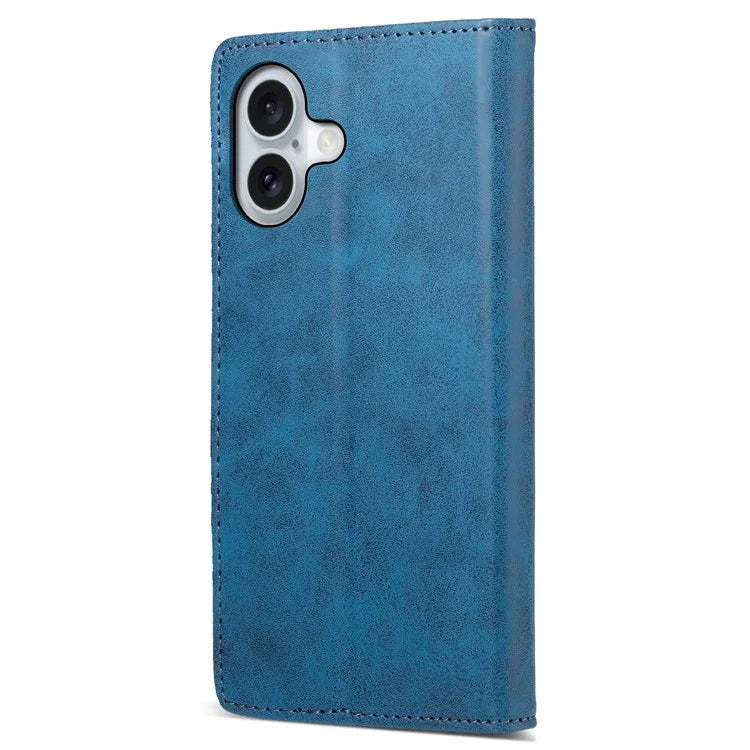 DF-05 For iPhone 16 Case PU Leather RFID Blocking Phone Cover