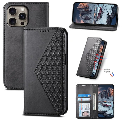 For iPhone 16 Pro Max Wholesale Case PU Leather Wallet Phone Cover