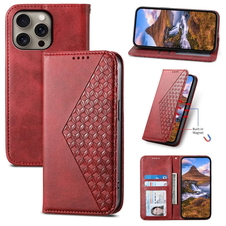 For iPhone 16 Pro Max Wholesale Case PU Leather Wallet Phone Cover