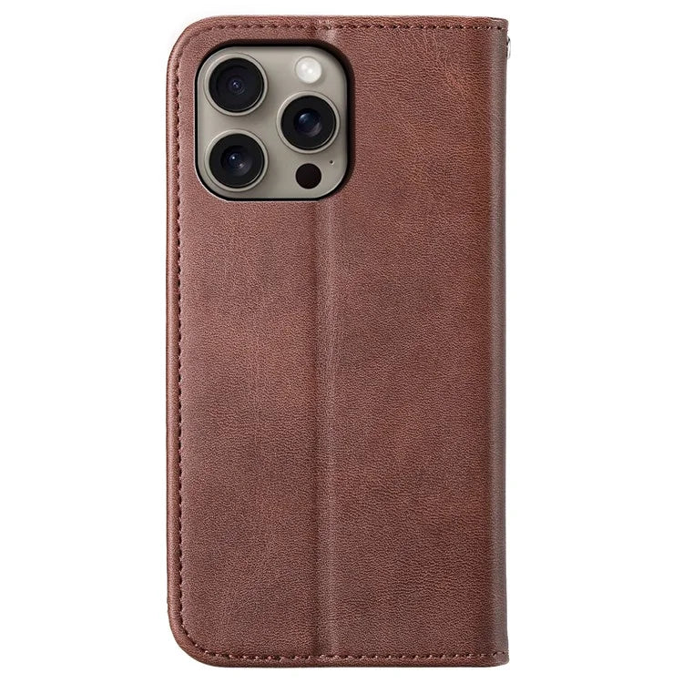 For iPhone 16 Pro Max Wholesale Case PU Leather Wallet Phone Cover