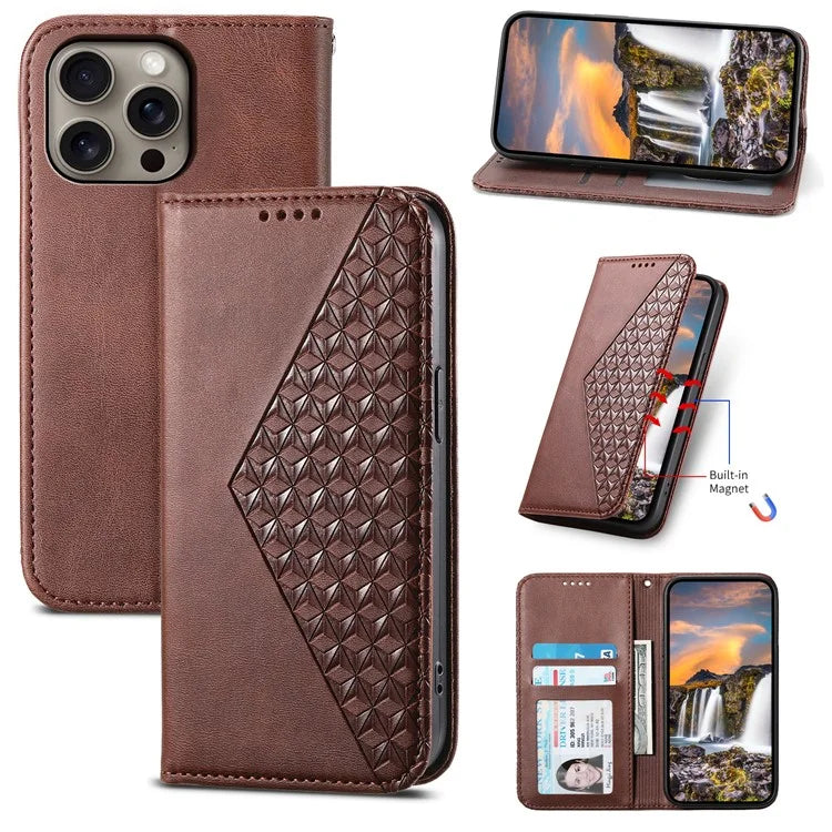 For iPhone 16 Pro Max Wholesale Case PU Leather Wallet Phone Cover
