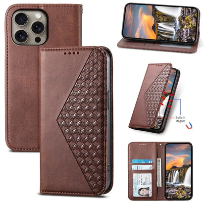 For iPhone 16 Pro Max Wholesale Case PU Leather Wallet Phone Cover