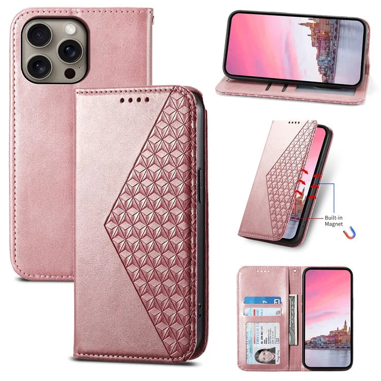 For iPhone 16 Pro Max Wholesale Case PU Leather Wallet Phone Cover