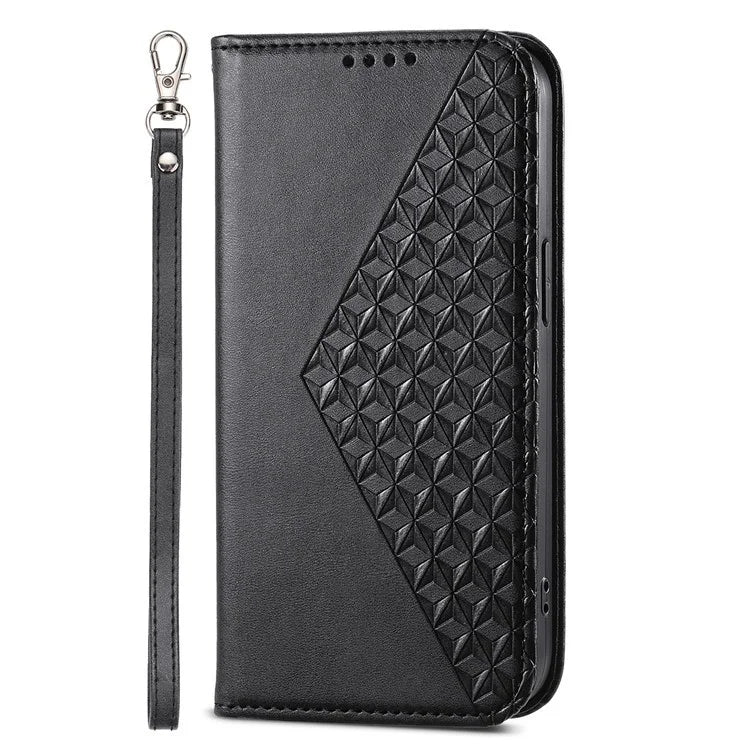 For iPhone 16 Pro Wallet Phone Case Imprinted PU Leather Flip Cover