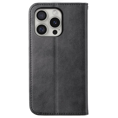 For iPhone 16 Pro Wallet Phone Case Imprinted PU Leather Flip Cover