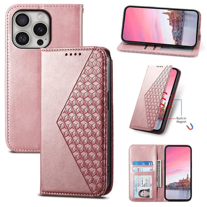 For iPhone 16 Pro Wallet Phone Case Imprinted PU Leather Flip Cover