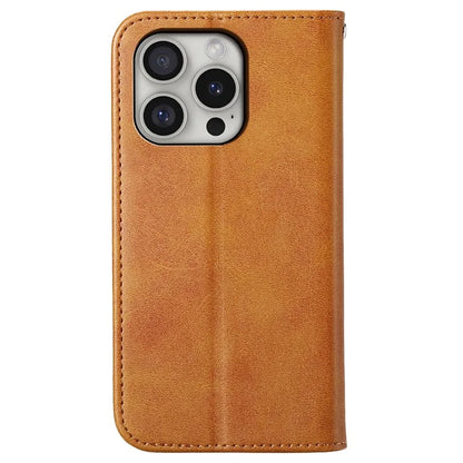 For iPhone 16 Pro Wallet Phone Case Imprinted PU Leather Flip Cover