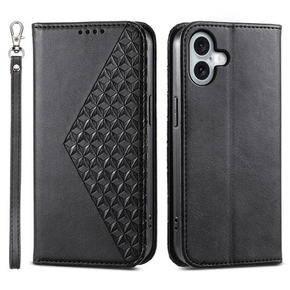 For iPhone 16 Plus Stand Case Imprinted PU Leather Wallet Phone Cover