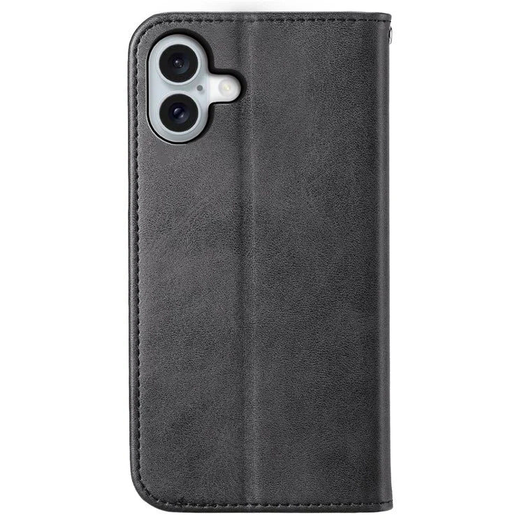 For iPhone 16 Plus Stand Case Imprinted PU Leather Wallet Phone Cover