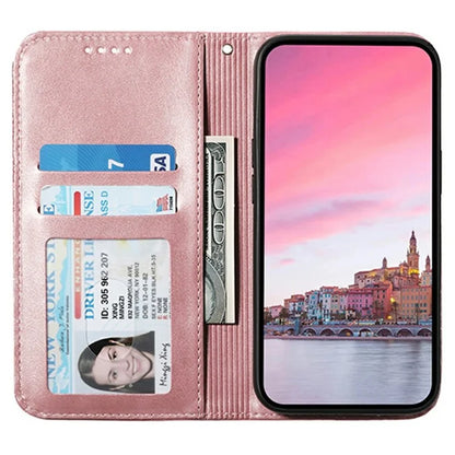 For iPhone 16 Plus Stand Case Imprinted PU Leather Wallet Phone Cover