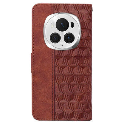 For Honor Magic6 Pro 5G Case Wallet PU Leather Geometry Phone Cover