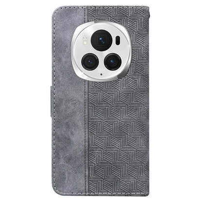 For Honor Magic6 Pro 5G Case Wallet PU Leather Geometry Phone Cover