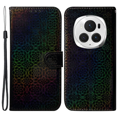 For Honor Magic6 Pro 5G Phone Case Dazzling Flower Protective Leather Cover