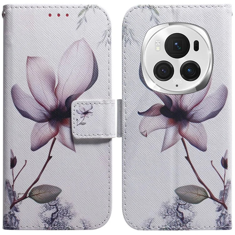 For Honor Magic6 Pro 5G Leather Case Pattern Print Wallet Phone Cover