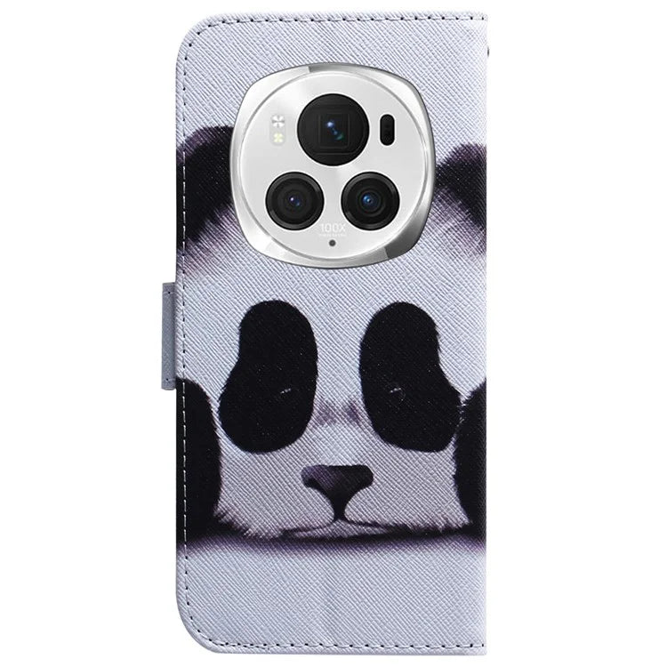 For Honor Magic6 Pro 5G Leather Case Pattern Print Wallet Phone Cover