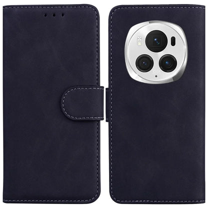 For Honor Magic6 Pro 5G Leather Wallet Case Solid Color Phone Cover