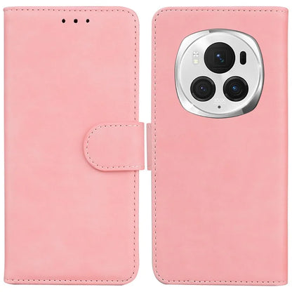 For Honor Magic6 Pro 5G Leather Wallet Case Solid Color Phone Cover