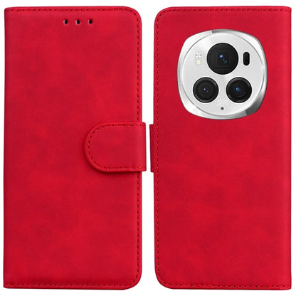 For Honor Magic6 Pro 5G Leather Wallet Case Solid Color Phone Cover