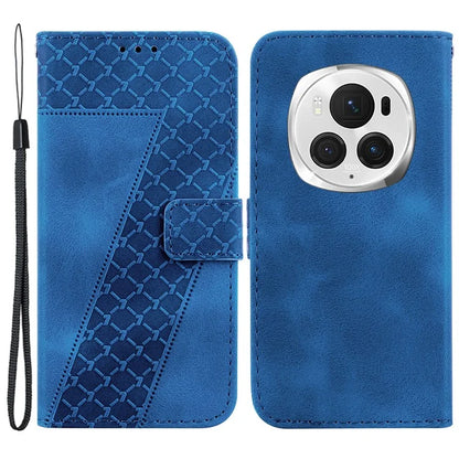 For Honor Magic6 Pro 5G Leather Case 7-Shaped Pattern Phone Cover