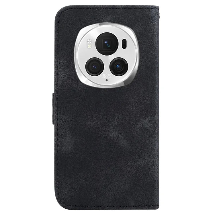 For Honor Magic6 Pro 5G Leather Case 7-Shaped Pattern Phone Cover