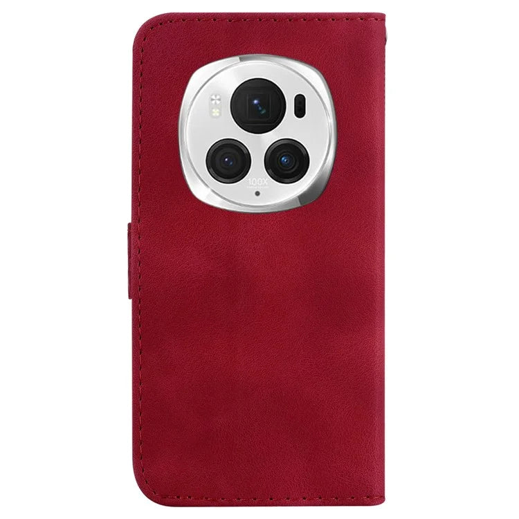 For Honor Magic6 Pro 5G Leather Case 7-Shaped Pattern Phone Cover