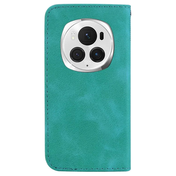 For Honor Magic6 Pro 5G Leather Case 7-Shaped Pattern Phone Cover