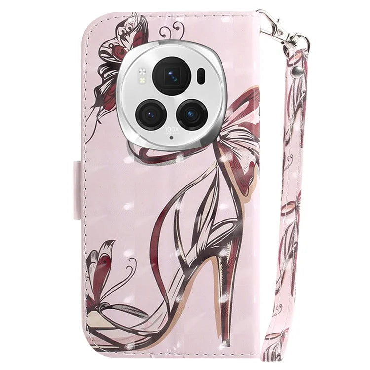 For Honor Magic6 Pro 5G Case Wallet Leather Phone Cover Pattern Printing