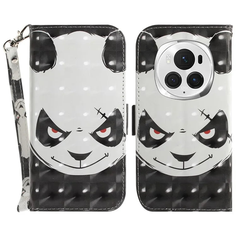 For Honor Magic6 Pro 5G Case Wallet Leather Phone Cover Pattern Printing