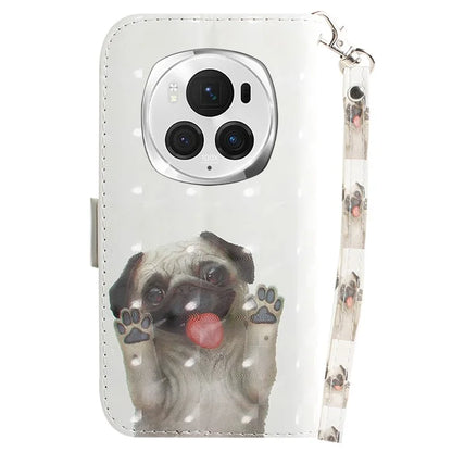 For Honor Magic6 Pro 5G Case Wallet Leather Phone Cover Pattern Printing