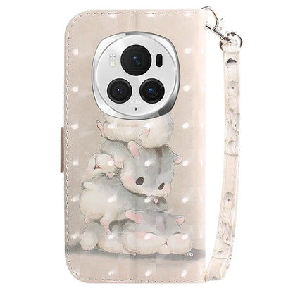 For Honor Magic6 Pro 5G Case Wallet Leather Phone Cover Pattern Printing