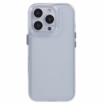 For iPhone 16 Pro Case Metal Buttons PC+TPU Phone Cover 2.0mm Thick Drop-Proof