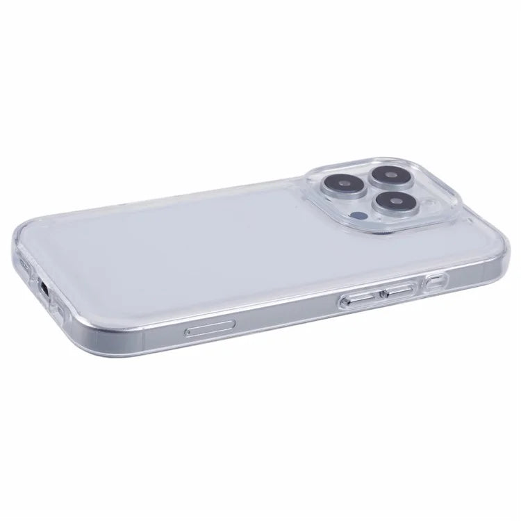 For iPhone 16 Pro Case Metal Buttons PC+TPU Phone Cover 2.0mm Thick Drop-Proof